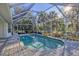 Inviting kidney-shaped pool in a private backyard oasis at 2899 Ensenada Ln, North Port, FL 34286