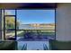 Screened patio with lake view at 295 Cassano Drive, Nokomis, FL 34275