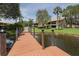 Private dock access to a serene canal at 380 Three Lakes Ln # F, Venice, FL 34285