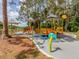 A colorful playground with slides and climbing structures offers a fun and active space for children to enjoy at 4081 Roderigo Ave, North Port, FL 34286