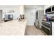 Modern kitchen with stainless steel appliances and granite countertops at 411 Circlewood Dr # I2, Venice, FL 34293