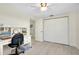 Bright home office with built in shelving and large closet at 411 Circlewood Dr # I2, Venice, FL 34293