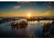 Stunning sunset over the calm waters of the bay at 411 Circlewood Dr # I2, Venice, FL 34293