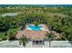 Resort-style community pool with a clubhouse at 4575 Cancello Grande Ave, Venice, FL 34293