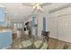 Open concept kitchen with stainless steel appliances and breakfast nook at 552 Fleetwood St, North Port, FL 34287