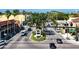 Aerial view of a town square with traffic at 5592 Semolino St, Nokomis, FL 34275