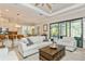 Spacious living area with access to a lanai, light and airy feel at 5592 Semolino St, Nokomis, FL 34275