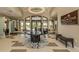 Elegant community clubhouse lobby with seating at 5733 Semolino St, Nokomis, FL 34275
