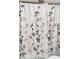 Shower stall with a patterned shower curtain at 649 Tamiami S Trl # 107, Venice, FL 34285