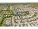 Aerial view showing the property and its surroundings at 652 Linden Dr, Englewood, FL 34223