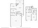 Floor plan of two-story home with garage and lanai at 738 Sorrento Inlt # 738, Nokomis, FL 34275