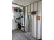 Storage room with shelving and laundry supplies at 874 Baveno Dr, Venice, FL 34285