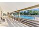 Covered walkway overlooking the community pool at 1237 Schooner Ln, Venice, FL 34285