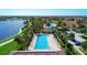 Lap pool and lounge area in a community setting at 13756 Vadini St, Venice, FL 34293