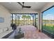 Spacious screened patio overlooking a lake at 13756 Vadini St, Venice, FL 34293