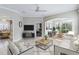 Gathering room with tiled floors and access to a patio at 1634 Monarch Dr # 1634, Venice, FL 34293