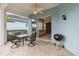 Outdoor patio with seating area and a view of the backyard at 1634 Monarch Dr # 1634, Venice, FL 34293