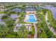 Community lap pool and tennis courts at 18891 Lanuvio St, Venice, FL 34293