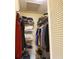 Well-organized closet with wire shelving and hanging rods at 1953 Settlement Rd # 14, Venice, FL 34285