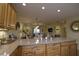 Kitchen island with granite countertop, looking toward the living room at 1953 Settlement Rd # 14, Venice, FL 34285
