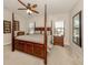 Spacious bedroom with a king-size bed, and lots of natural light at 205 Carlino Dr, Nokomis, FL 34275