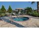 Community hot tub with plenty of seating at 205 Carlino Dr, Nokomis, FL 34275