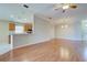 Bright living room with hardwood floors and high ceilings at 2134 Boxwood St, North Port, FL 34289