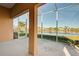 Spacious screened porch with a picturesque lake view at 2134 Boxwood St, North Port, FL 34289