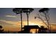 Scenic sunset view over calm ocean waters from gazebo at 214 Field E Ave # 1, Venice, FL 34285