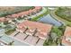 Aerial view of a lovely home with a desirable location in a quiet community at 23253 Banbury Way, Venice, FL 34293