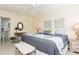 King bedroom with ensuite bathroom and dresser at 244 Saint Augustine Ave # 107, Venice, FL 34285