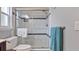 Bathroom with shower and toilet at 2714 Lake View Blvd, Port Charlotte, FL 33948