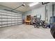 Garage with workbench, storage, and plenty of space at 309 Pavonia Rd, Nokomis, FL 34275