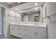 Updated bathroom with double vanity and quartz countertops at 3117 Heron Shores Dr, Venice, FL 34293