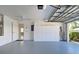 Spacious garage with built-in cabinets and ample storage at 3117 Heron Shores Dr, Venice, FL 34293