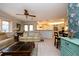 Open living room with a view into the kitchen at 315 Park N Blvd, Venice, FL 34285