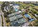 Aerial view of tennis courts and community features at 450 Wexford Cir # 106, Venice, FL 34293