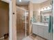 Large bathroom with shower and double vanity at 482 Montelluna Dr, North Venice, FL 34275