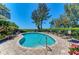 Refreshing kidney-shaped pool with lounge chairs, offering a relaxing ocean view at 5125 Gulf Of Mexico Dr # 7, Longboat Key, FL 34228