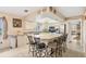 Kitchen with granite island and stainless steel appliances at 690 Percheron, Nokomis, FL 34275