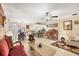 Spacious living room with a view of the kitchen and dining area at 690 Percheron, Nokomis, FL 34275