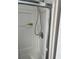 Shower stall with sliding glass door and chrome fixtures at 788 Cervina Dr, Venice, FL 34285