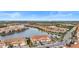 Community overview with lakefront properties at 10058 Crooked Creek Dr # 201, Venice, FL 34293