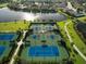 Well-maintained tennis and pickleball courts at 12950 Basilica Dr, Venice, FL 34293