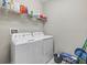 Laundry room with shelving and washer and dryer hookups at 13237 Satin Lily Dr, Riverview, FL 33579