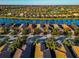 Aerial view of a house and neighborhood at 13836 Alafaya St, Venice, FL 34293