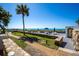 Oceanfront patio with seating area and walkway at 1555 Tarpon Center Dr # 238, Venice, FL 34285