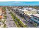 Aerial view of a town's main street at 1891 San Silvestro Dr, Venice, FL 34285