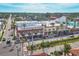 Aerial view of a town's main street at 1891 San Silvestro Dr, Venice, FL 34285