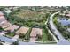 Aerial view of home and surrounding landscape at 19500 Petrino St, Venice, FL 34293